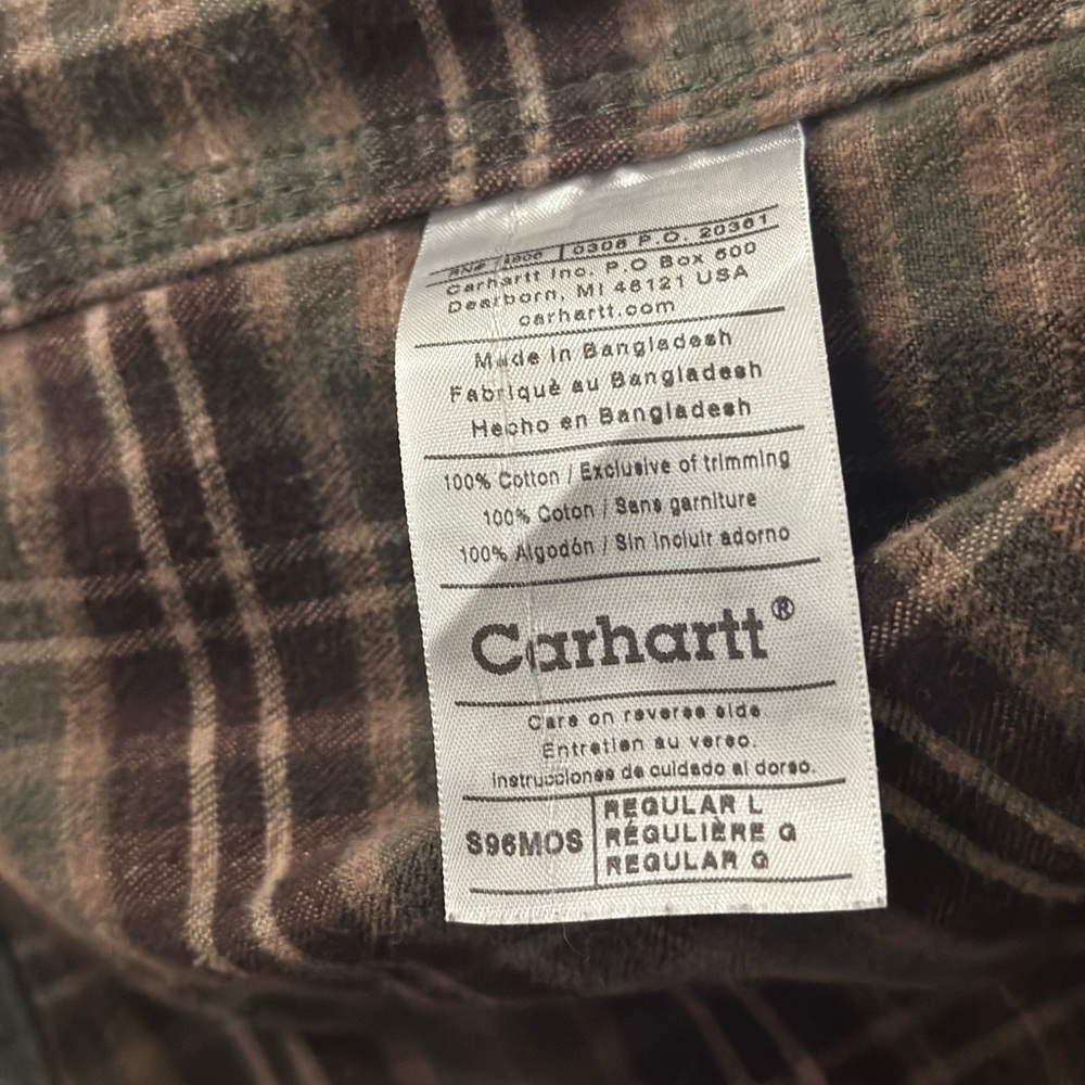 Vintage Carhartt Flannel Lined Canvas Barn Jacket - Picture 7 of 7